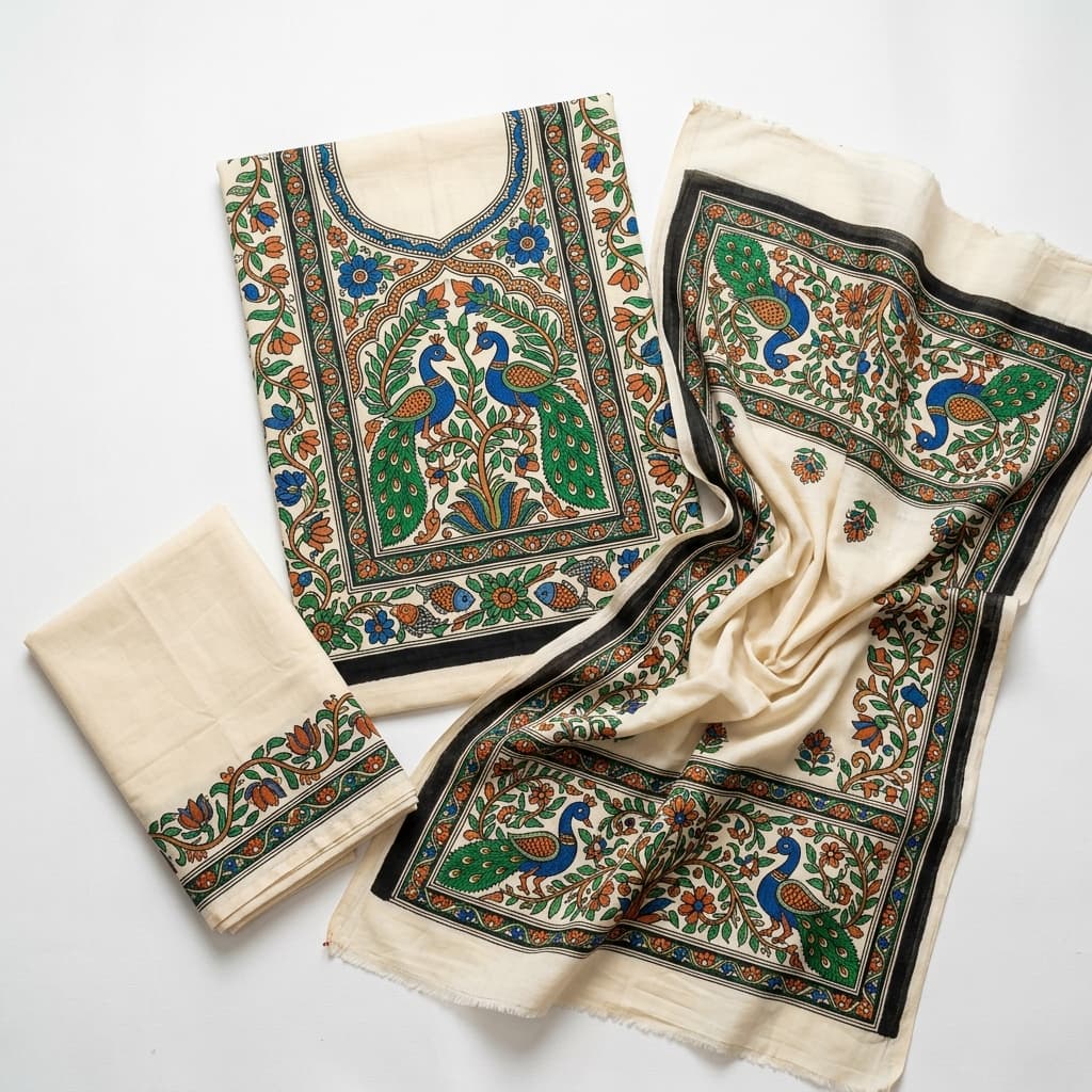 Rangreza Madhubani Design Suit