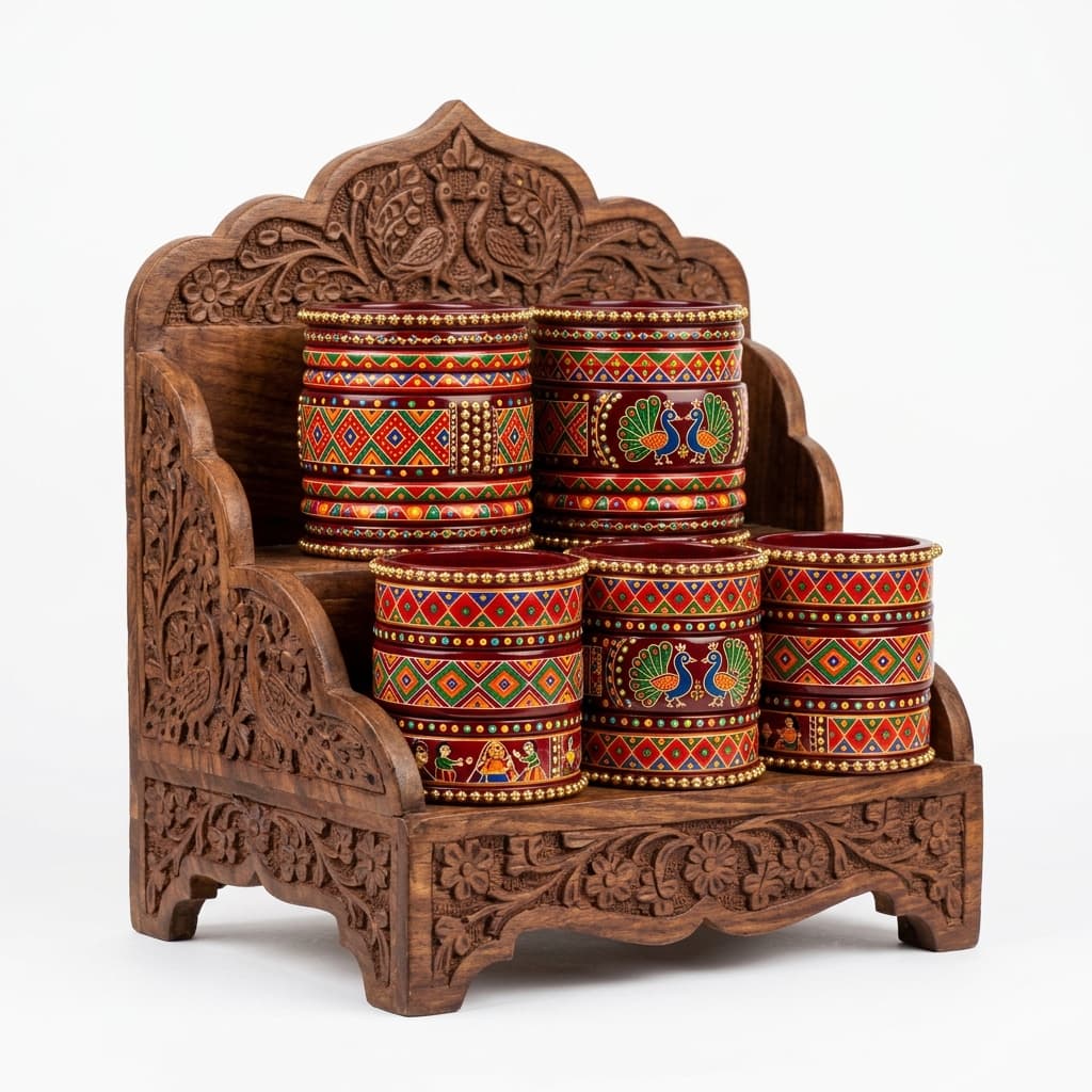 Rangreza Madhubani Lac Bangle